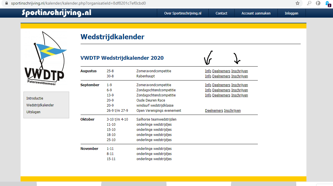 04 Voorbereiding schrijf je in voor de wedstrijd